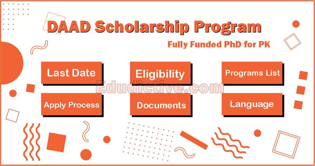 DAAD Scholarship for PHD for Pakistani Students 2022