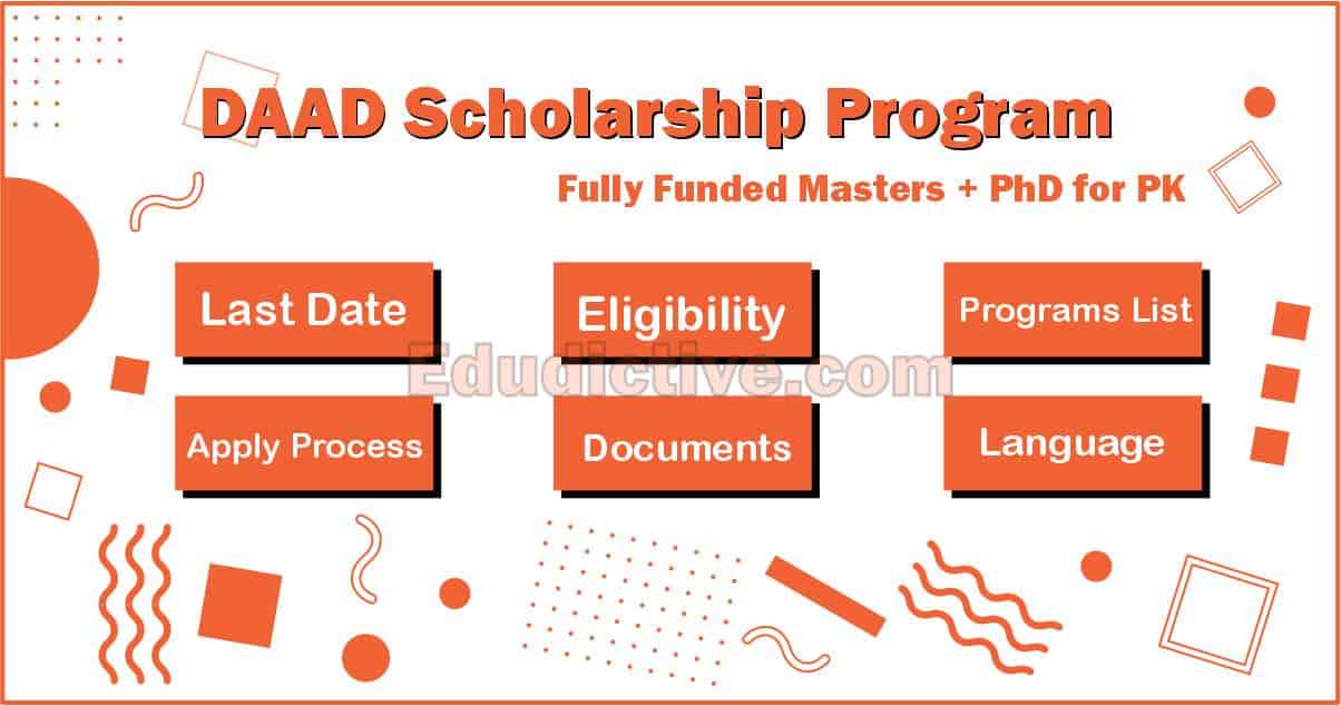 DAAD Scholarship for Pakistani Students for Masters and PhD Programs