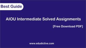 solved assignments spring 2021 fa