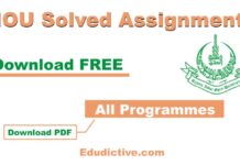 0419 aiou solved assignment