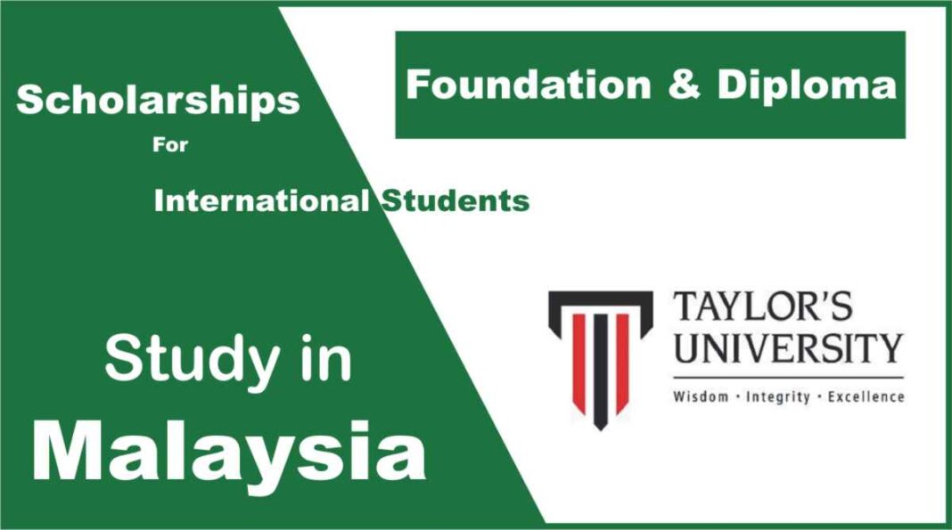 Taylor's University Scholarship for International Students to study in Malaysia